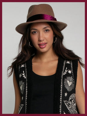 Nooki Frankie Wool Fedora Hat Mink Hat BouChic 
