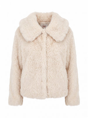 Nooki Galaxy Faux Fur Jacket Cream jacket BouChic | Homeware, Fashion, Gifts, Accessories 