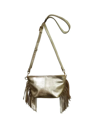 Nooki Kingston Tassle Cross Body Bag - Gold Crossbody Bag BouChic 