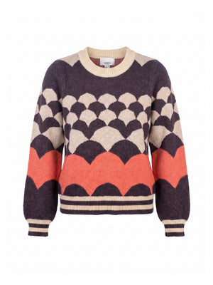 Nooki Mabel Knit Jumper Chocolate Mix Jumper BouChic | Homeware, Fashion, Gifts, Accessories 