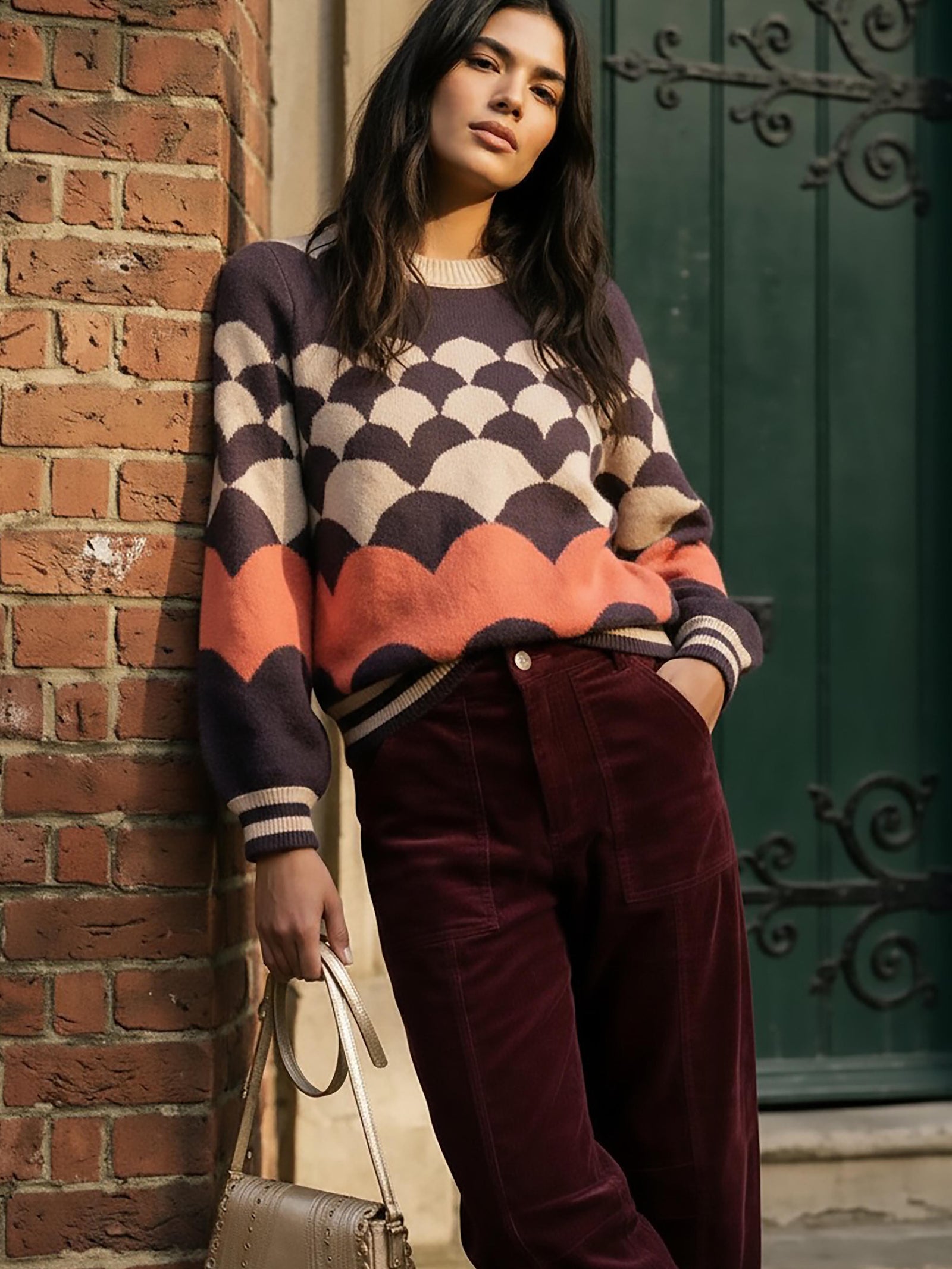 Nooki Mabel Knit Jumper Chocolate Mix Jumper BouChic | Homeware, Fashion, Gifts, Accessories 
