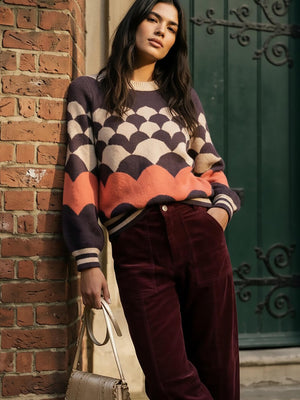 Nooki Mabel Knit Jumper Chocolate Mix Jumper BouChic | Homeware, Fashion, Gifts, Accessories 