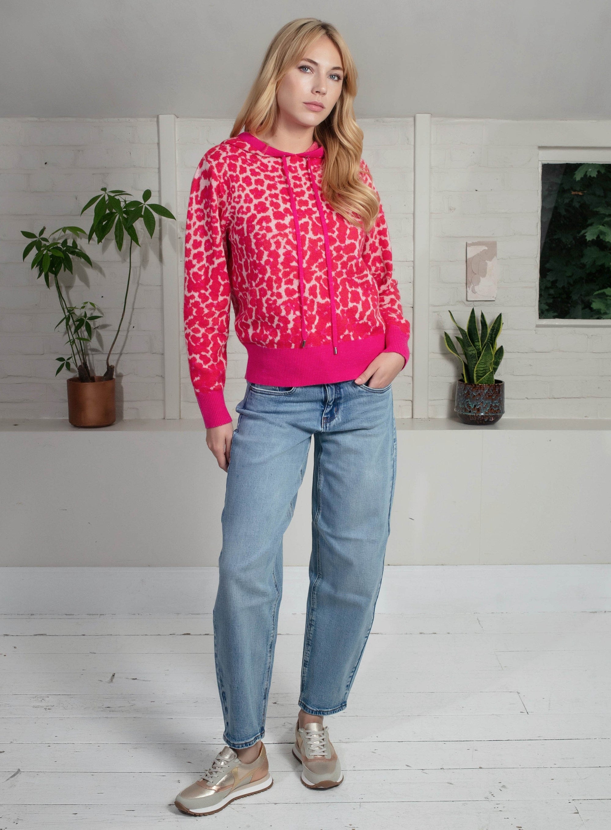 Nooki Norwood Hoodie in Pink hoodie BouChic 