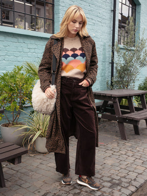 Nooki Stacy Mac in Chocolate Leopard Coat BouChic 