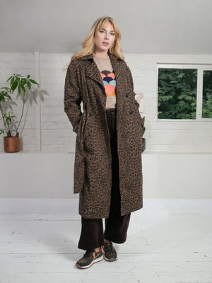 Nooki Stacy Mac in Chocolate Leopard Coat BouChic 
