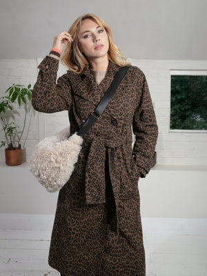 Nooki Stacy Mac in Chocolate Leopard Coat BouChic 