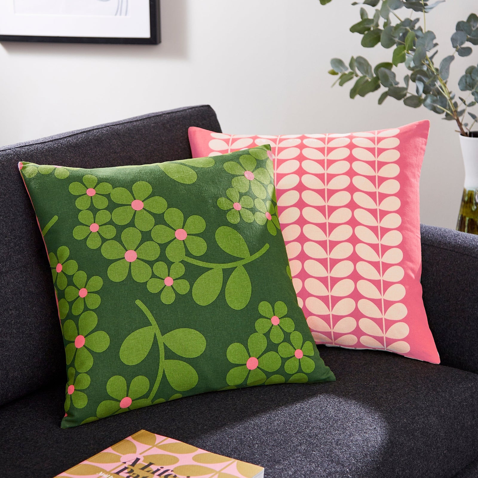 Orla Kiely Cushion Wisteria Green - BouChic 