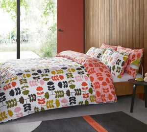 Orla Kiely Duvet Set Paprika Including 2 Pillowcases - BouChic 