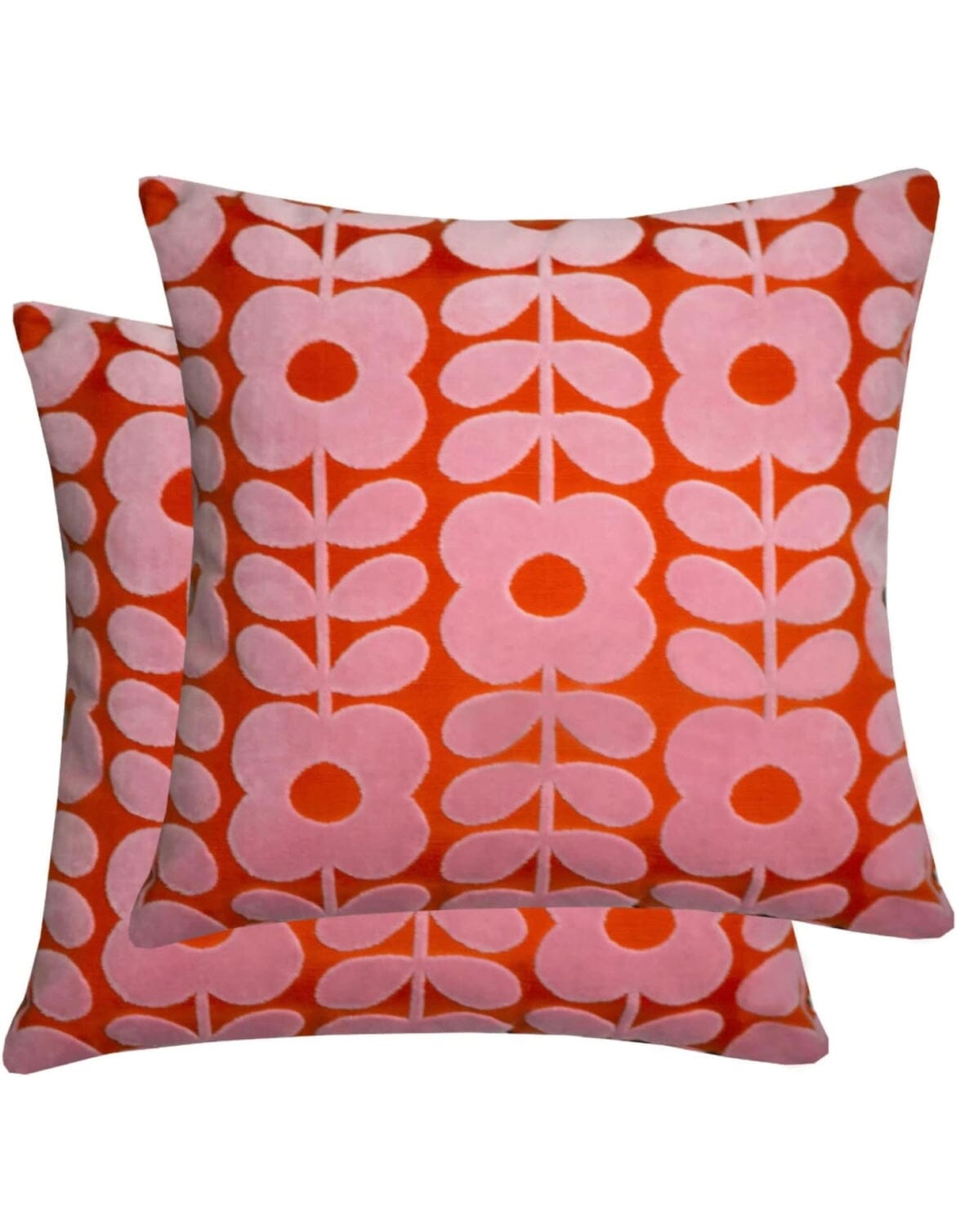 Orla Kiely Flower Stem Cushion Paprika - BouChic 
