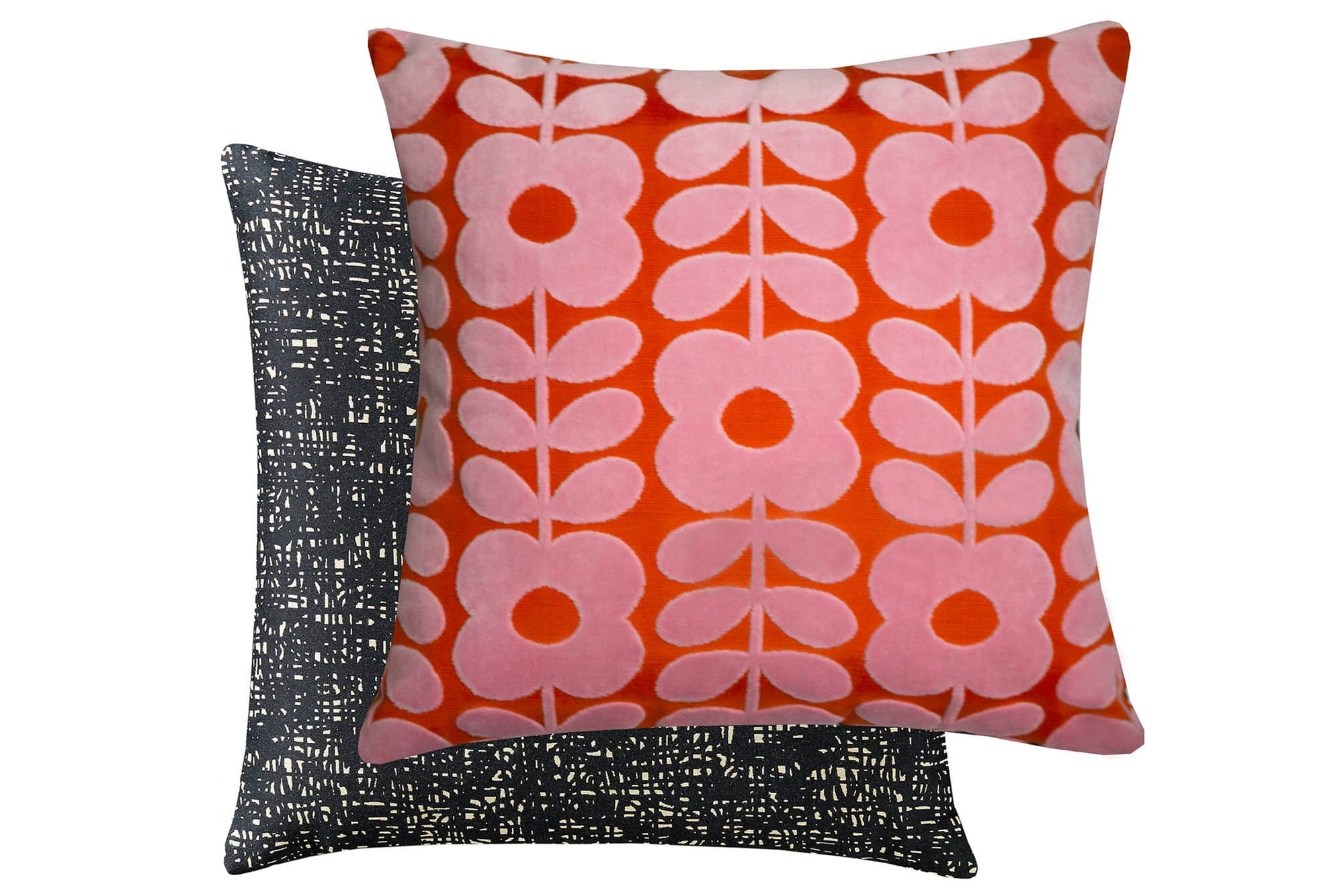 Orla Kiely Flower Stem Cushion Paprika - BouChic 