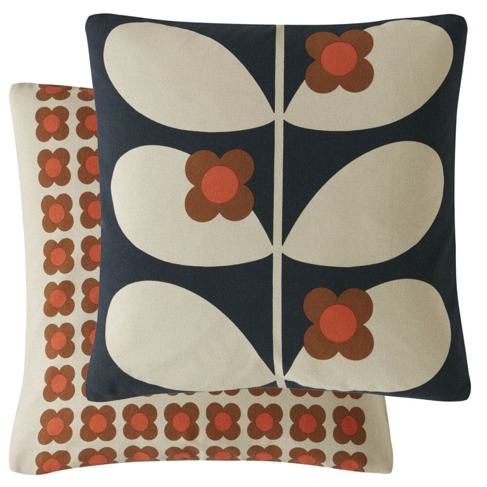Orla Kiely Wild Rose Jet Cushion Cushion BouChic 