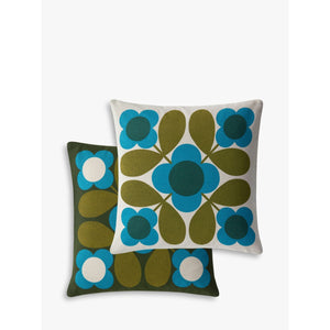 Orla Kiley Cushion Flower Tile Kingfiser - BouChic 