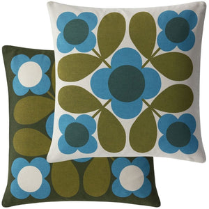 Orla Kiley Cushion Flower Tile Kingfiser - BouChic 