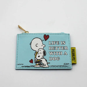 Peanuts 'Life is better with a Dog' Zip Purse - BouChic