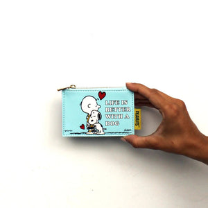 Peanuts 'Life is better with a Dog' Zip Purse - BouChic