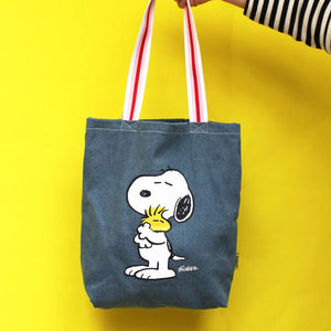 Peanuts "Love" Denim Tote - BouChic