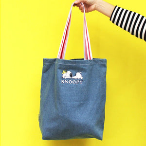 Peanuts "Love" Denim Tote Peanuts "Love" Denim Tote Bag BouChic 