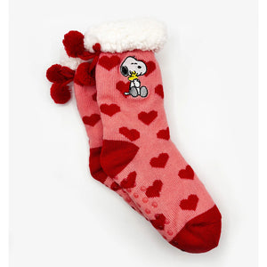 Peanuts Love Heart Slipper Socks Slipper Socks BouChic 