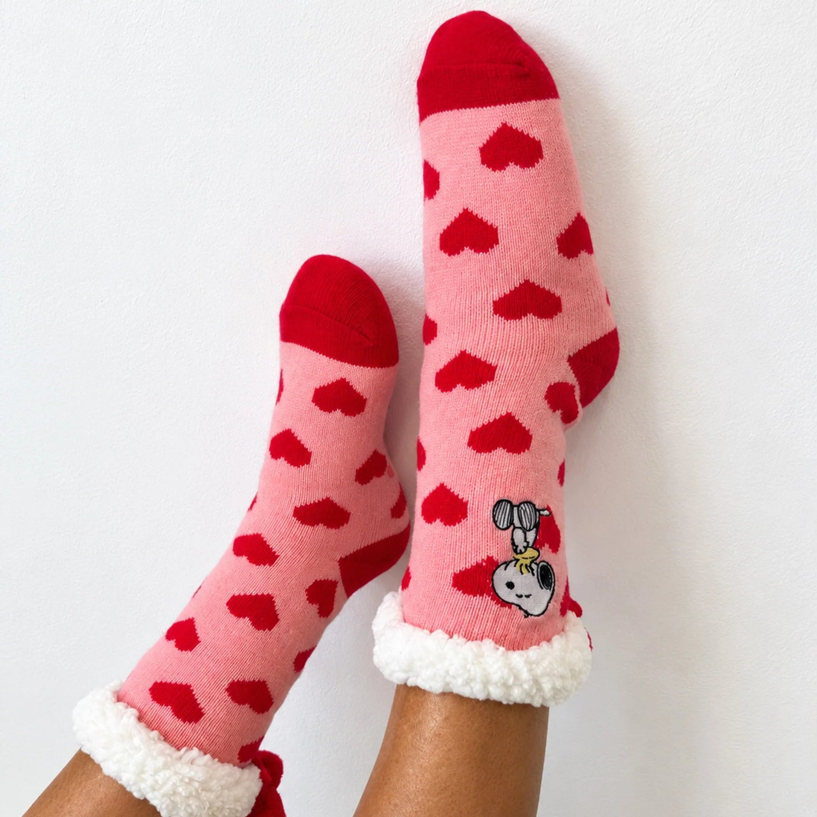 Peanuts Love Heart Slipper Socks Slipper Socks BouChic 