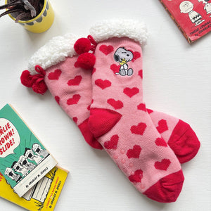 Peanuts Love Heart Slipper Socks Slipper Socks BouChic 