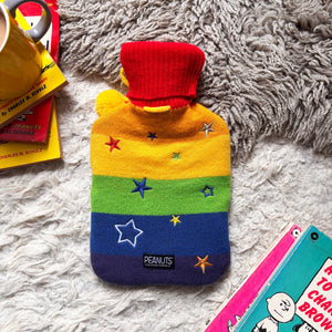Peanuts Rainbow Hot Water Bottle Hot Water Bottle BouChic | Homeware, Fashion, Gifts, Accessories 