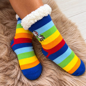 Peanuts Rainbow Slipper Socks Slipper Socks BouChic 