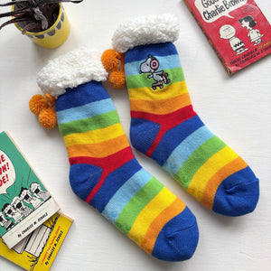 Peanuts Rainbow Slipper Socks Slipper Socks BouChic 