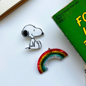 Peanuts Rainbow Snoopy Hairclips - BouChic