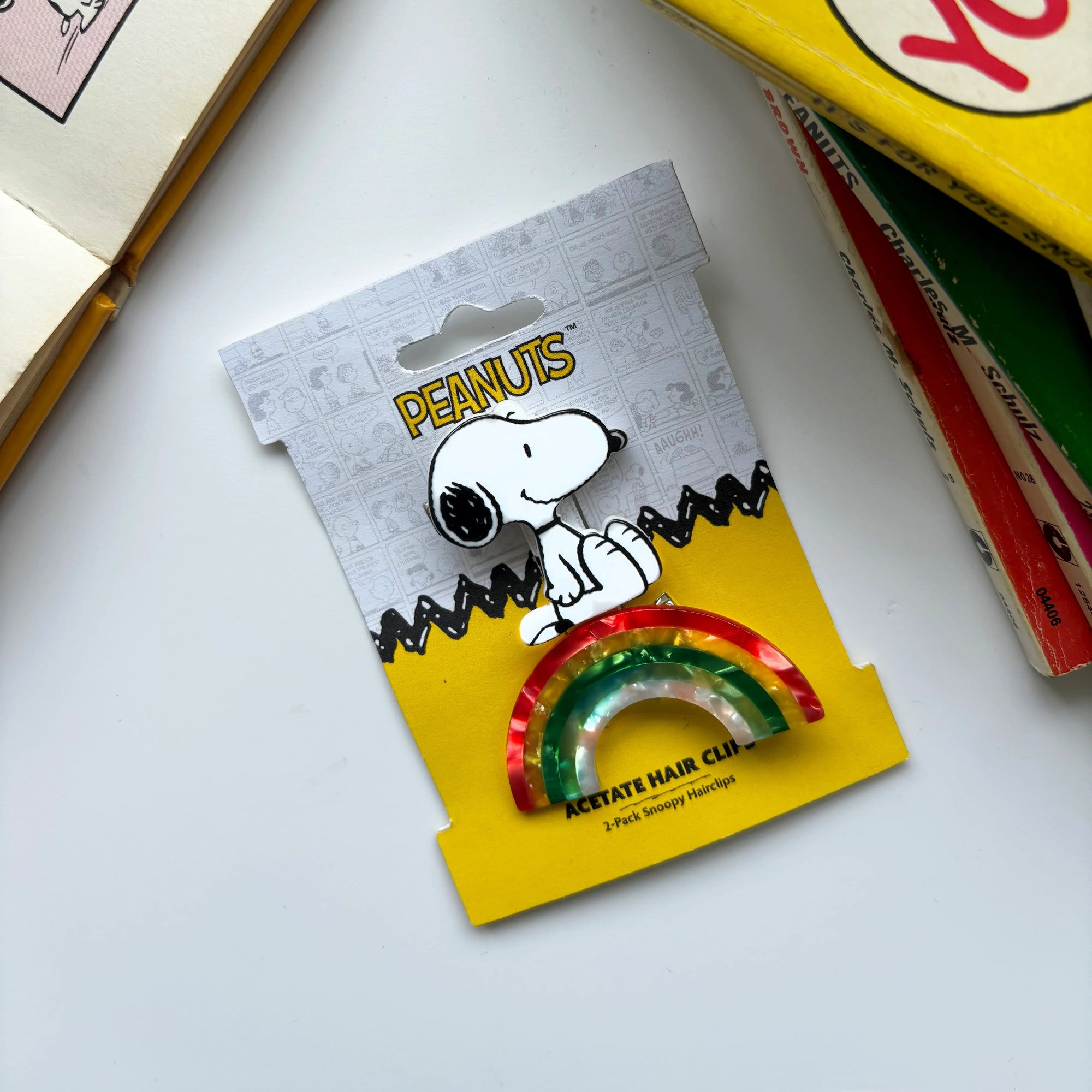 Peanuts Rainbow Snoopy Hairclips - BouChic