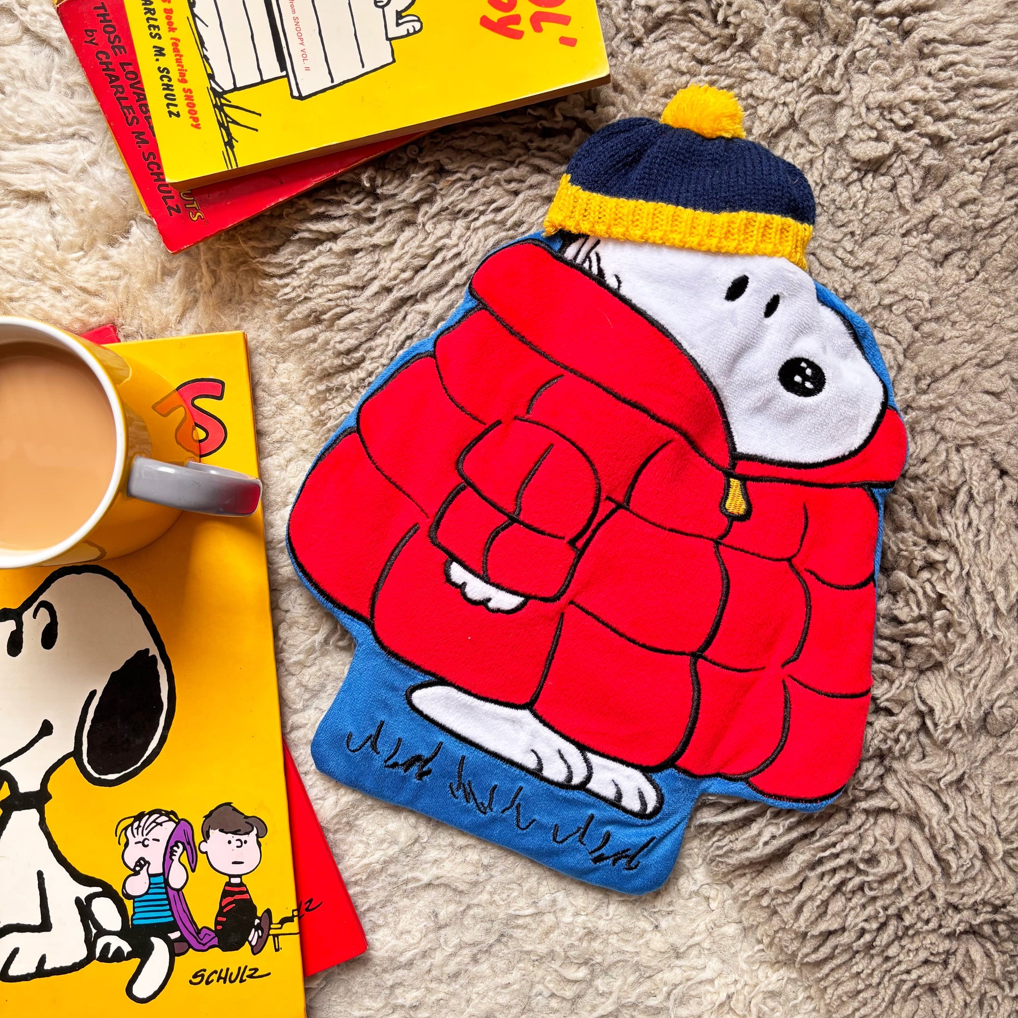 Peanuts Snoopy Coat Hot Water Bottle Hot Water Bottle BouChic | Homeware, Fashion, Gifts, Accessories 