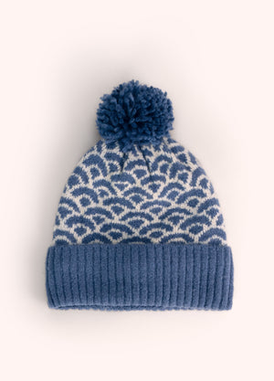 Powder Agatha Pom-pom Hat Denim Mix BouChic 