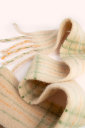 Powder Angelica Cosy Scarf Cream/Sage Ladies Scarf BouChic 