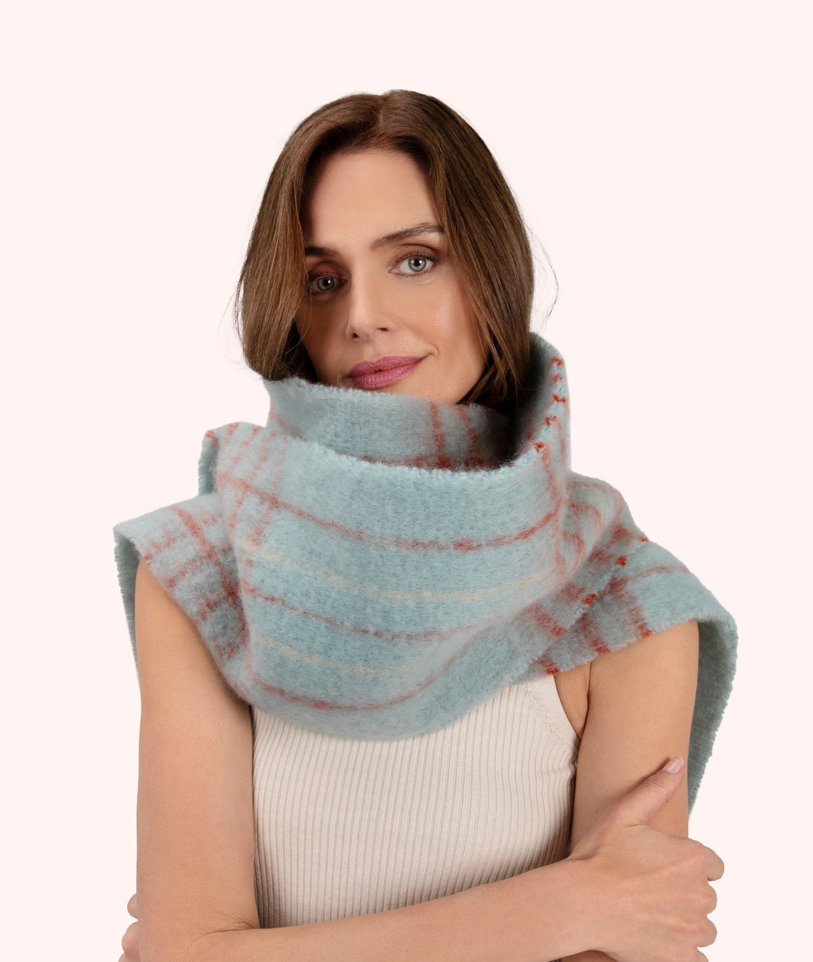 Powder Angelica Cosy Scarf Ice/Tangerine - BouChic