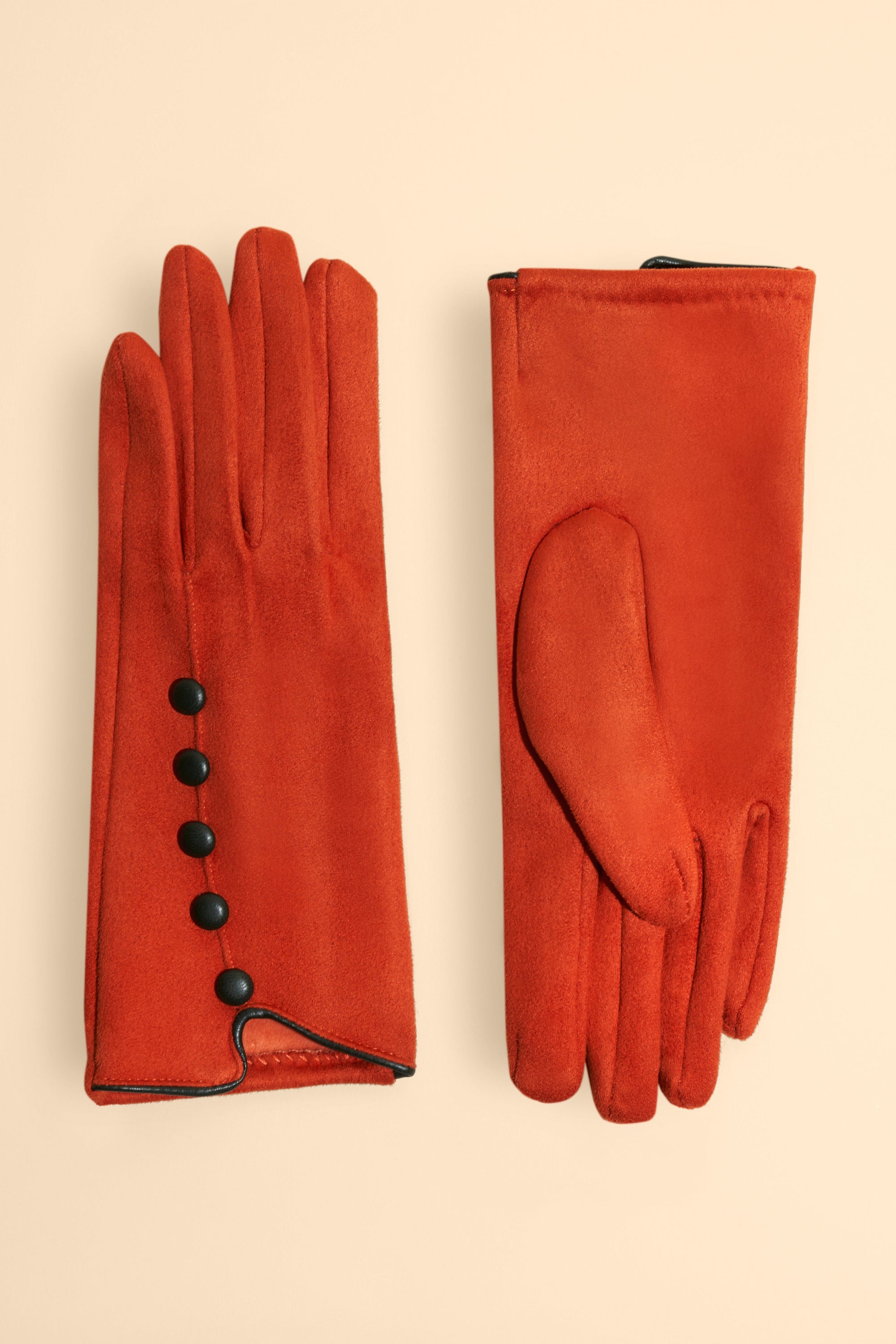 Powder Beatrice Gloves - Tangerine Orange - BouChic 