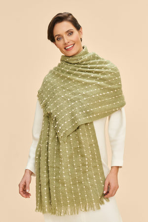 Powder Dakota Cosy Scarf - Sage/Petal/Denim - BouChic 