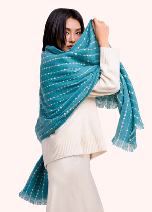 Powder Dakota Scarf Teal Scarf BouChic 