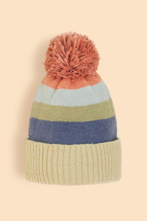 Powder Lilia Bobble Hat Mixed Pastel - BouChic 