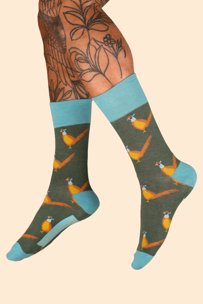 Powder Men's Pheasants Socks - Racing Green Socks BouChic 