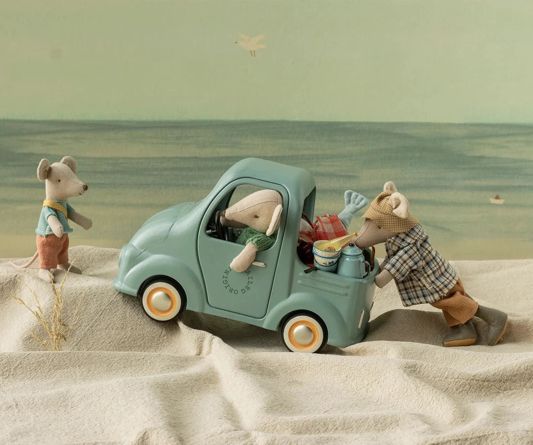 ** Pre-order ** Maileg Mouse Truck Blue Activity Toy BouChic 