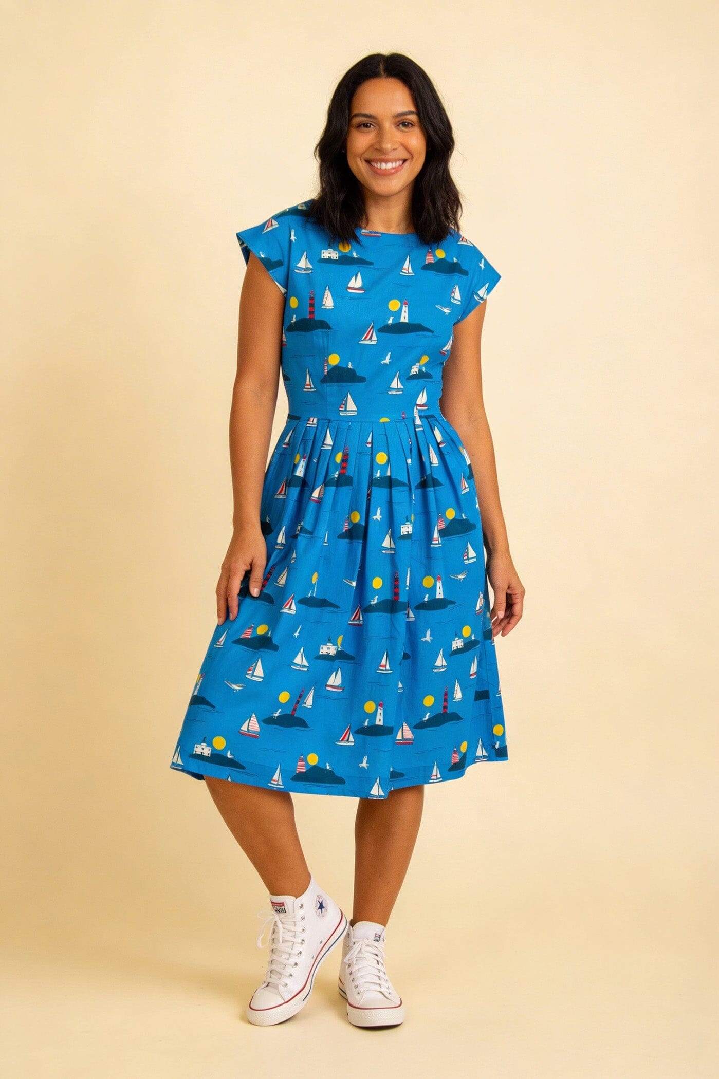 Pretty Vacant Gina Lighthouses Dress - BouChic