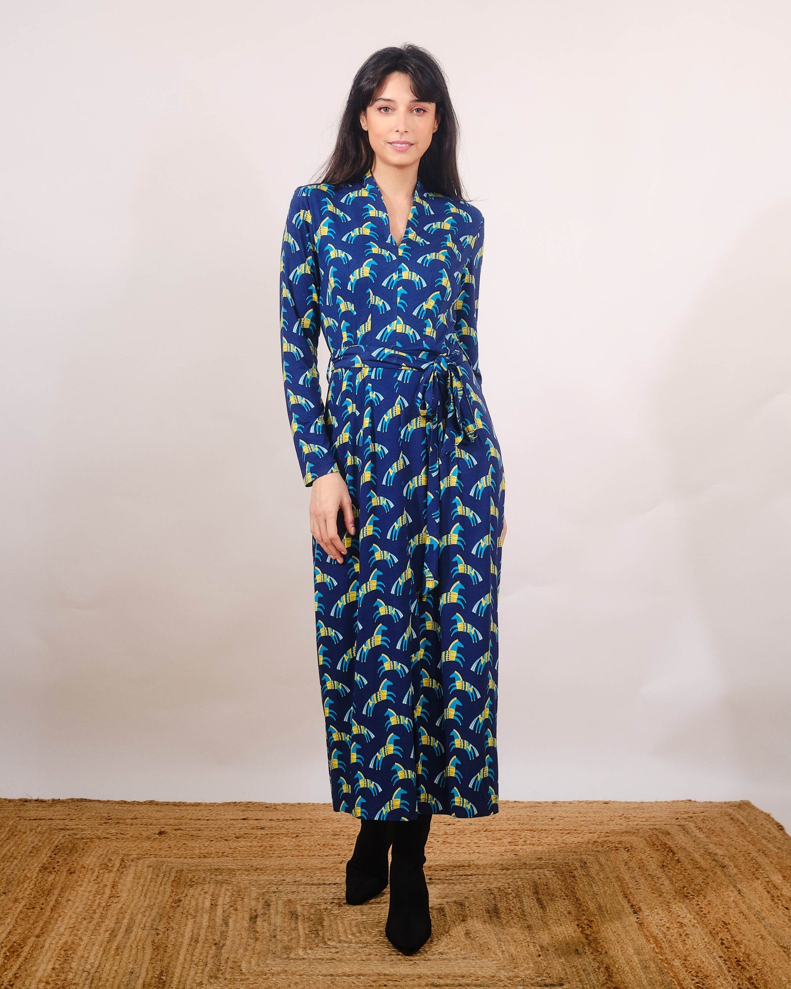 Pretty Vacant Ivy Dress in Horses - BouChic