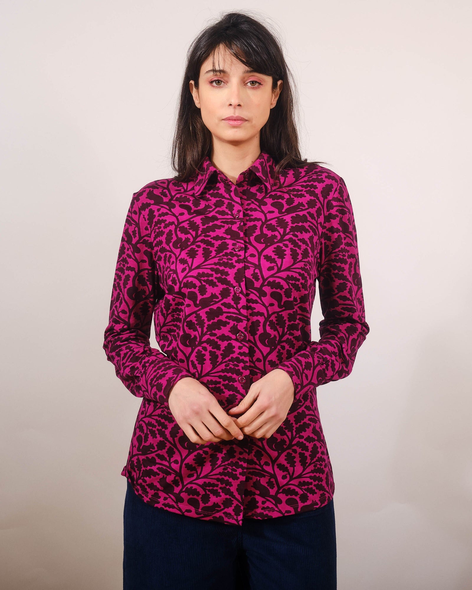 Pretty Vacant Marge Shirt in Sunset Squirrels - BouChic