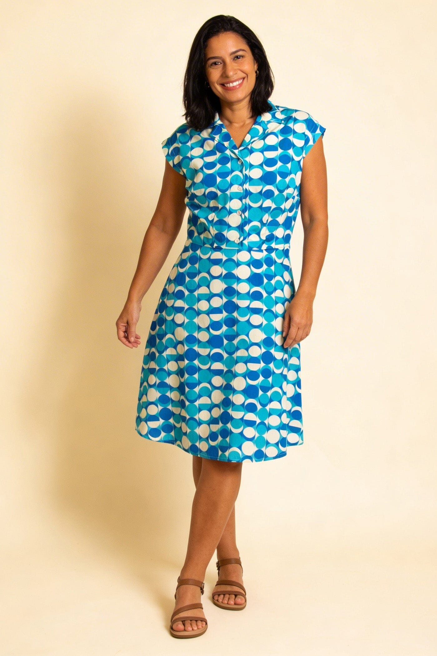 Pretty Vacant Stella Dress Bauhaus Moons - BouChic