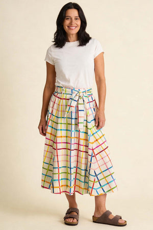 Pretty Vacant Suzi Skirt in Geo Print - BouChic