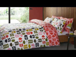 Orla Kiely Duvet Set Paprika Including 2 Pillowcases - BouChic