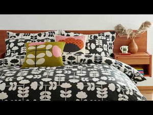 Orla Kiley Reversible Duvet Set Including 2 Pillowcases Monochrome - BouChic