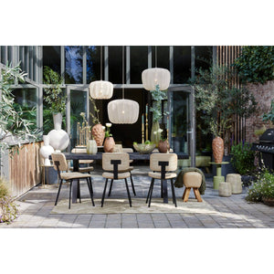 Ramy Leather Stool Sand - BouChic