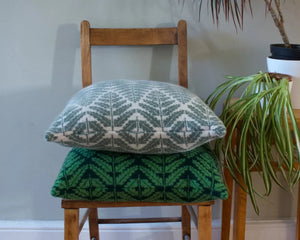 Sally Nencini Fern Cushion Green Cushion BouChic 