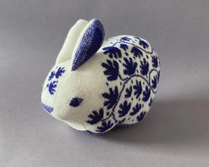 Sally Nencini Lambswool China Rabbit Toy BouChic 