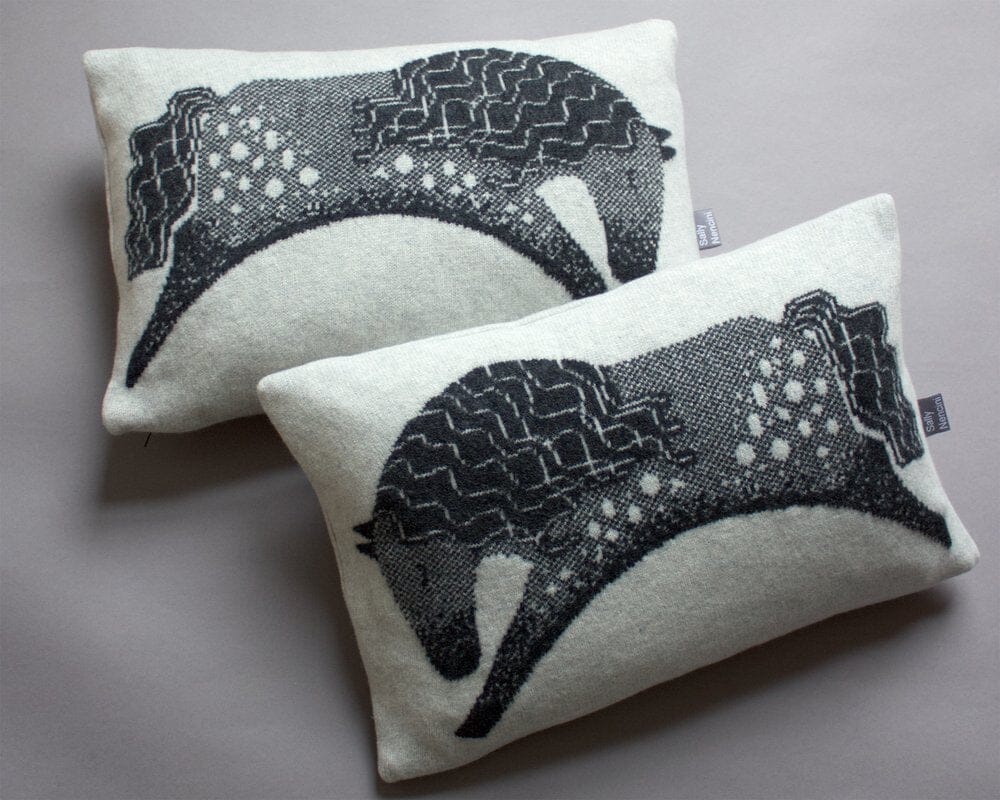 Sally Nencini Lambswool Cushion Dapple Horse - BouChic 